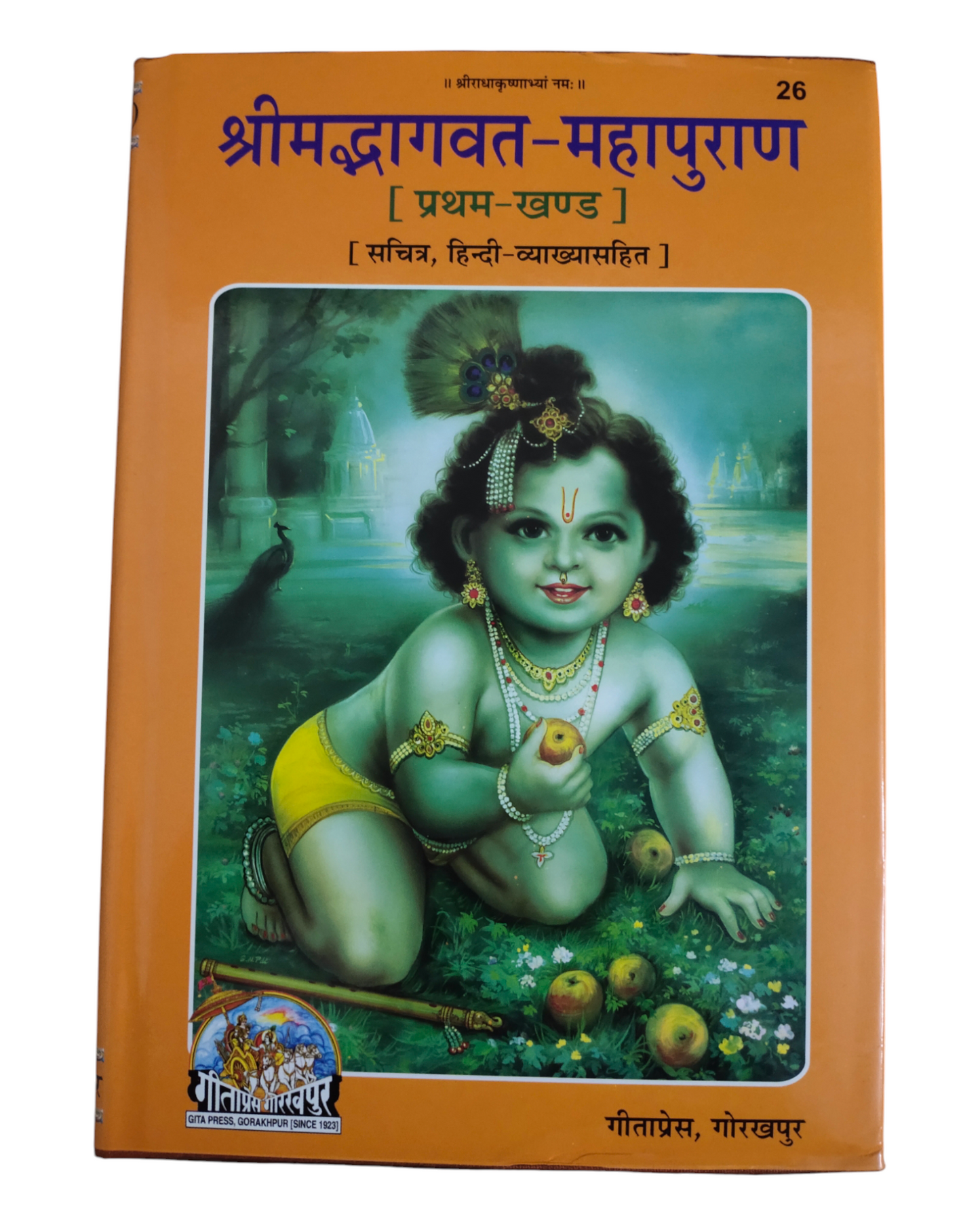 Shrimad Bhagwat Mahapuran (Khand-1) PORTRAIT, MOTA TYPE, Hindi Vyakhya Sahit