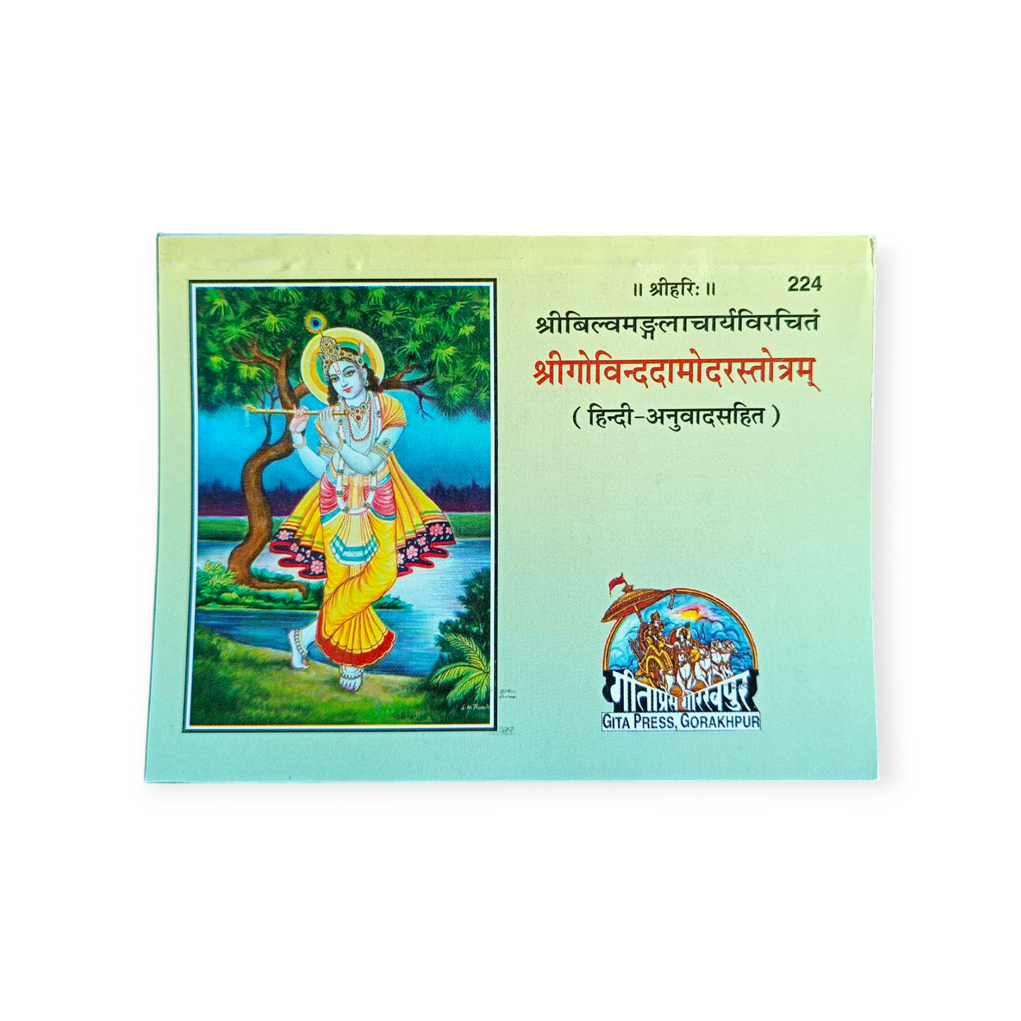Shri Govind Damodar Stotram (Shri Bilwamangalacharya Rachit, Hindi Anuvad Sahit) - 224