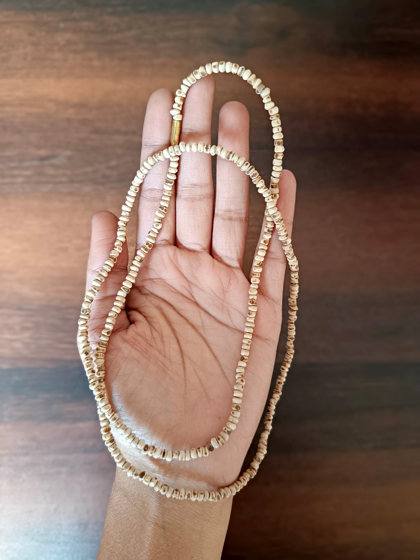 Original Tulsi Kanthi Mala Gol Dana Handmade (2 Rounds)